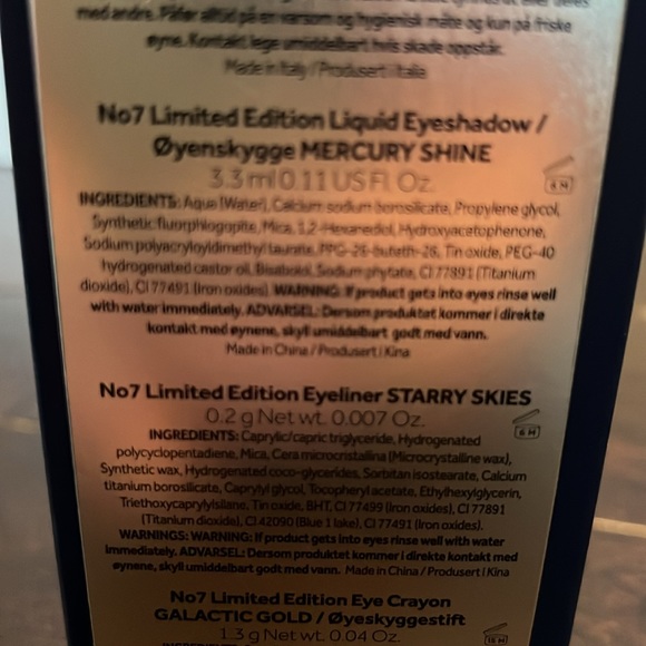 No7 Limited Edition Eye Collection Gift Set 4 Pieces NIB - Picture 7 of 9